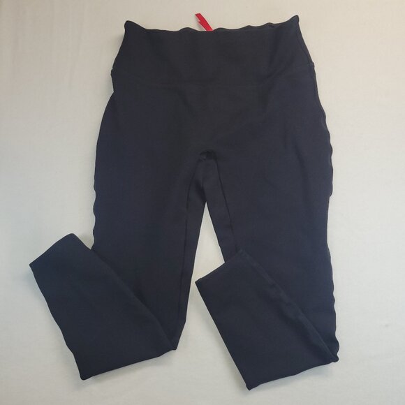 Spanx Ponte Leggings Womens Medium Black High Waist Ankle Length Pull On 20264R - Picture 1 of 9